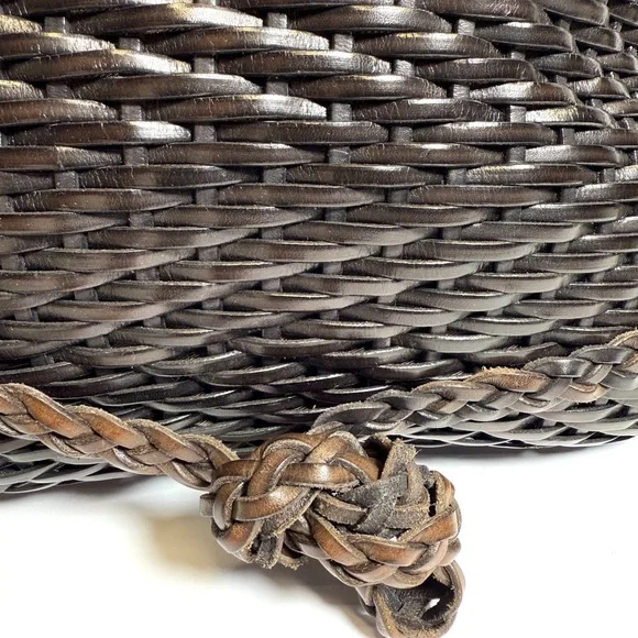 Nordstrom Brown Woven Tote Bag - Picture 2 of 10